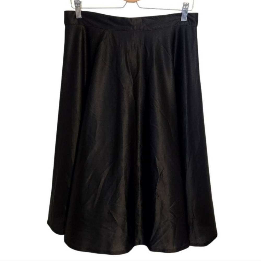 Avon Fashions | Women's Vintage Classic Black Midi Length Skirt (Size 17/18)